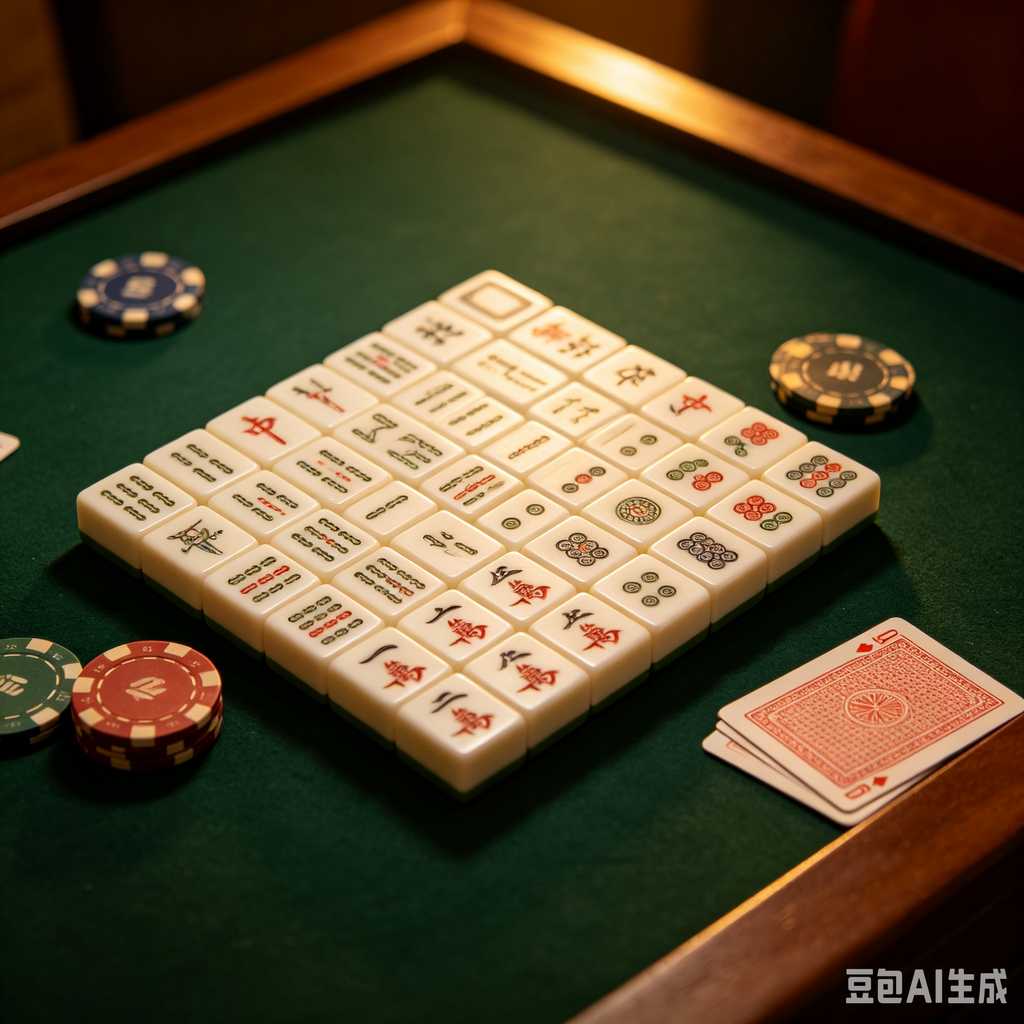 artistic mahjong tiles set